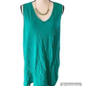 Time & Tru Green Tank Top, Size 20 - EUC